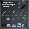 thumbnail image 4 of Greenworks 24V Cordless Brushless 4PCs Combo, 400 in-lbs Drill/Driver+1950 in-lbs Impact Driver +6.5" Circular Saw +200LM Flashlight, w/2.0Ah+4.0Ah Battery,24000mAh Power Bank,65W 3-Port Fast Charger, 4 of 28