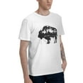 thumbnail image 2 of Buffalo Cityscape Men's T-Shirt Cotton 100% Summer Tops Fashion Casual Buffalo Cityscape Short Sleeves for Men Women Round Collar Top Tees, 2 of 6