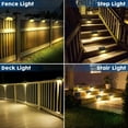 thumbnail image 5 of Otdair Solar Deck Lights, 16 Solar Step Lights Waterproof LED Solar Stair Lights, Outdoor Solar Fence Lights for Deck, Stairs, Step, Yard, Patio, and Pathway, 5 of 15