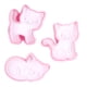 thumbnail image 4 of Molde para galletas Jadeshay 3 piezas forma de gato color Rosa, 4 of 8