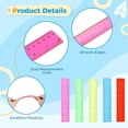 thumbnail image 4 of 100PCS 6-Inch Plastic Rulers, Small Plastic Rulers with Centimeter and Inch Scales, 100-Pack Transparent Plastic Rulers for Students, School Supplies, Office, and Home Use, 4 of 6