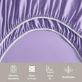 thumbnail image 5 of LammaLoe Extra Deep Pocket King Sheets Set, 4 Piece, Fits 18"-24" Mattress, Breathable & Extra Soft Bed Sheets, Lavender, 5 of 9
