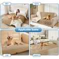thumbnail image 6 of Smilebee Waterproof Sofa Cover for Dogs Pets, Reversible Couch Cover Machine Washable, Furniture Protector Slipcover for Kids, 30x53 Inch, Camel & Beige, 6 of 7