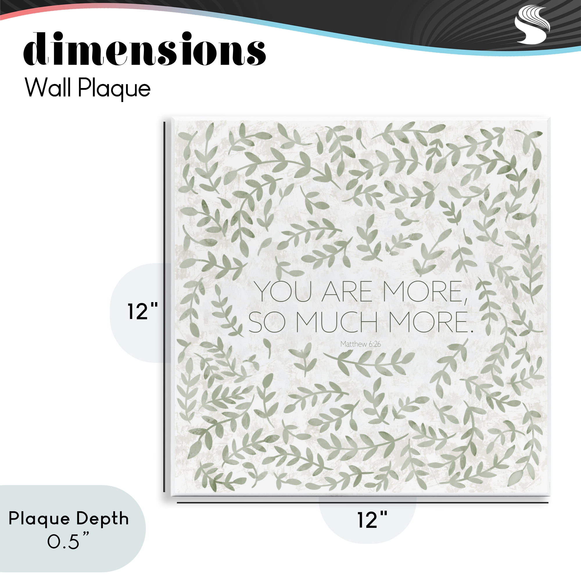 Stupell Industries Curved Ivy Sprigs Proverb Wall Plaque Art, design by SD Graphics Studio