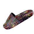 thumbnail image 2 of Sandalias planas con grafiti para mujer, zapatos informales con estilo informales de verano para playa personal Wmkox8yii hj789, 2 of 6