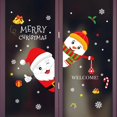 thumbnail image 4 of Pegatinas de espejo autoadhesivas, calcetín de Navidad, Papá Noel, muñeco de nieve, árbol, ventana, pegatina de pared de cristal, decoración navideña para el hogar, 4 of 4