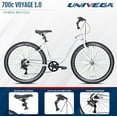 thumbnail image 4 of Univega - 700C USA Voyage 1.0 Adult Bicycle, Small Frame, White, 4 of 8