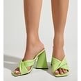thumbnail image 1 of Zapatos de mujer Moda Color sólido Minimalista Arrugas Cruz Sandalias de tacón grueso Zapatillas Chanclas Wmkox8yii hj789, 1 of 9
