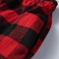 thumbnail image 4 of Puntoco Leisure Pants Men,Men Pants Clearance, Men'S Casual Plaid Loose Sport Plaid Pajama Pants Trousers Red, 4 of 4