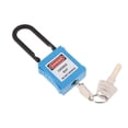 thumbnail image 4 of Langgg PL38-KD 38 mm PVC Curved Safety Lockout Padlock Blue, 4 of 9