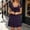 Purple, variant on ClodeEU Women's V Neck Front Tie Short Sleeve Mini Dress,Casual Slim Waist Flared A Line Party Sundress Black,Women's Plus L