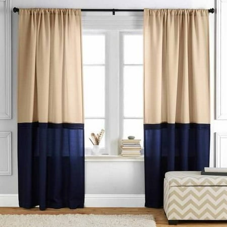 Better Homes And Gardens Color Block Curtain Panel Walmart Com