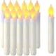 thumbnail image 2 of 12 velas cónicas Led, vela de mesa sin llama, decoración de iglesia de boda, 2 of 5