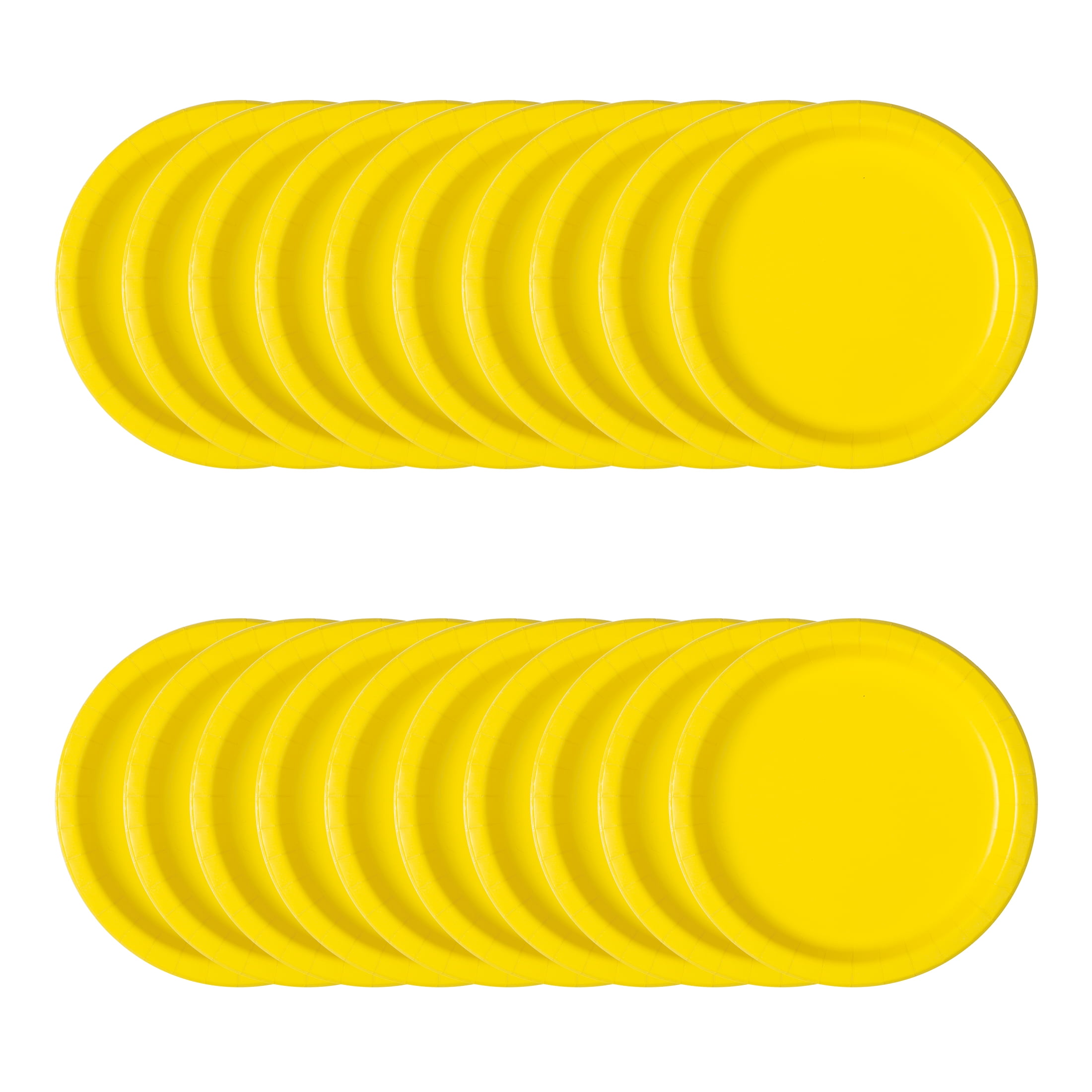 20CT 9IN Yellow Dinner Paper Plates by Way To Celebrate