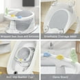 thumbnail image 4 of Babyomi Baby Bath Seat with Prevents Tipping Over and Baby Toys, Non-Slip, Baby Bathtub Support Seat for Babies 6 Months & Up, Grey, 4 of 6