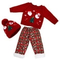 thumbnail image 2 of AmaMary 22 inch Reborn Doll Christmas Snowflake Outfit, 3 Piece Red Sweater Pants Hat Set for Holiday Gift, 2 of 5