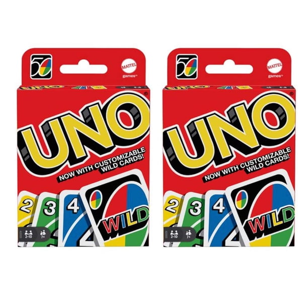 Mattel 4347154784 Uno - Juego de cartas (2 unidades), color MATTEL Mattel