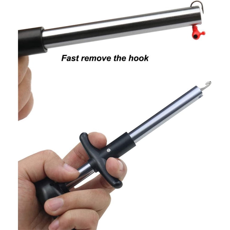 fast dissolve fish hooks Windfall Easy T Shaped Fish Hook Remover New Squeeze Out Fish Hook  Separator Tools Portable Aluminum Fishing Hooks Extractor L Size