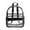 Black, variant on LSLJS Clear Backpack for School, Transparent Bookbag PVC Large Capacity Transparent Backpack School Bag Beach Bag for College Work Travel Festival