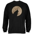 thumbnail image 1 of Wolf Howling Moon Silhouette Mens Sweatshirt, 1 of 1