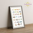 thumbnail image 2 of Eastern Print Educational Cute Alphabet Posters, Abc Animals Charts For Kids Home Decor, Kids Study Material Wall Art for Nursery, Classroom, Bedroom, Pre School Alphabet Wall Poster, UNFRAMED, 8x12, 2 of 4
