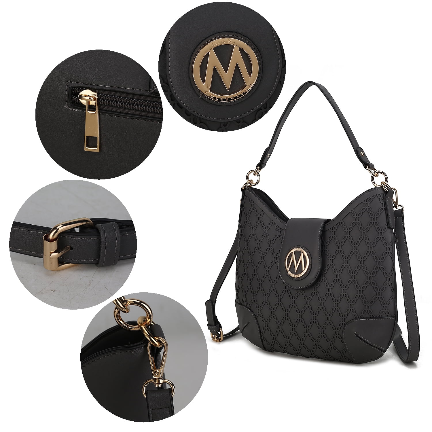 MKF Collection Samara Shoulder Handbag with Coin Pouch 2 pcs by Mia K. 