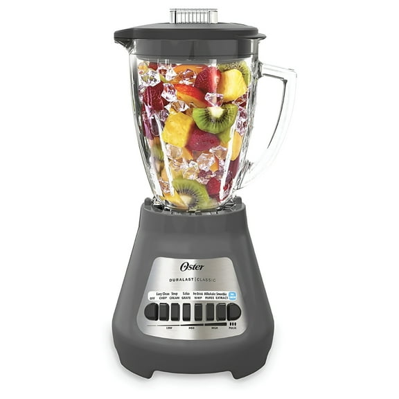 Oster Classic 6 Cups 8 Speed Plastic Blender, Gray
