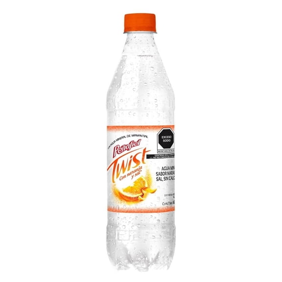 Agua mineral Peñafiel Twist toque de naranja y sal 600 ml
