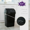 thumbnail image 3 of Superio Large Kitchen Trash Can 13 Gallon Black 2 Pack Swing Top Trash Can with Lid, 52 Qt, 3 of 8