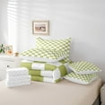 thumbnail image 4 of Erosebridal Plaid Square Bedding Sets Twin Size,Geometric Buffalo Comforter Sets with Sheets,Checkered Decor,Breathable,7-Piece, 4 of 5