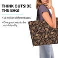 thumbnail image 2 of Fotbe Brown Camouflage Skull Bolsa Tote Estética de Lona con Estampado para Mujer - Bolsa Reutilizable de Hombro Casual para Vacaciones, Compras, Trabajo y Gimnasio, 2 of 8