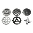 thumbnail image 1 of beisidaer 6Pc Meat Grinder Mixer Plate Discs Stainless Steel Kit For Food Grinders Accessories, 1 of 5