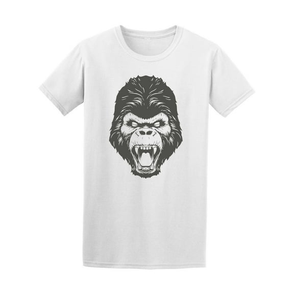 Angry Tough Gorilla T-Shirt Men -Image by Shutterstock, Male 4X-Large