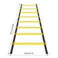 thumbnail image 4 of tamizeot Training Ladder with Carry Bag Speed Ladders Professional Drills Equipment Yellow 4M, 4 of 6