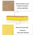 thumbnail image 4 of 3 Pcs Large Sponge, Double Sided Cleaning Sponges,Kitchen Sponges, Handy Sponges, Cellulose Sponges, Dish Washing Sponge, Natural Sponge, Car Washing Sponge, Eco Friendly Sponge, 4 of 6