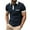 Navy, variant on JURANMO Business Casual Shirts for Men Short Sleeve Polo Shirt 1/4 Zip Collar Tee Tops 2024 Fashion Summer Golf T-shirt with Pocket Deals of the Day White M