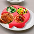 thumbnail image 2 of Portion Control Plate, Portable Meal Measure Control Portion Plates for Weight Loss,Compartment Divided Plates Bariatric Plate, 2 of 4