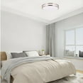 thumbnail image 4 of ENERGETIC 14" LED Ceiling Light, Dimmable Modern Flush Mount, Brushed Nickel, 3 Color Temperature, 4 of 7