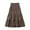 Coffee, variant on Xunlbb Up to 50% off Midi Skirt, Woman Summer Leisure Lace High Waist A-line Skirt Gift for Girls, Size S-L