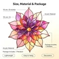 thumbnail image 6 of 6in Suncatcher Window Hanging Decor, Bohemian Flower Colorful Pendant for Home, Garden, Gifts, 6 of 6