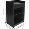thumbnail image 3 of Wood Podium Stand Lectern, Hostess Stand with Drawer Pulpit with Storage, Wood Office Presentation Stand Load Capacity 110.23lbs for Restaurants,Churches,Seminars and Schools (Black), 3 of 18