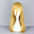 thumbnail image 2 of Unique Bargains Wigs for Women 22" Yellow Curly Wig with Wig Cap, 2 of 6