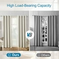 thumbnail image 6 of WIDYANA Silver Curtain Rods for Windows 84 to 120 inches with Adjustable Brackets, 6 of 7