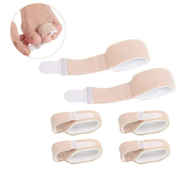mmirethe 6 Pcs Rubans pour Redresser les Orteils en Marteau Correcteur d'Orteils en Marteau Bandeaux pour Orteils en Marteau Chevauchants