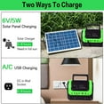 thumbnail image 3 of DEBGFS Solar Generator Portable with Solar Panel Solar Power Generators Portable Power Station with Bulb Rechargeable Power Supply,green, 3 of 8