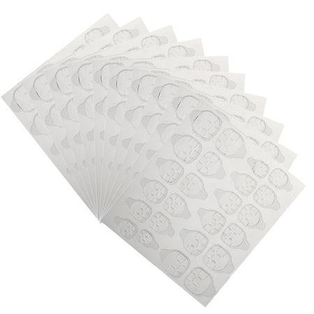 10 Sheets / 240pcs Transparent Adhesive Tapes Nail Art DIY Stickers Double-sided Nail Tapes Nail Supplies False Nail Tips Extension (Best Nail Adhesive Tabs)