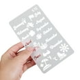thumbnail image 5 of LOLIPPYY 20Pcs Engraving Stencil Templates with Transparent Plastic for Precise Drawing and Planner Layouts, 5 of 8