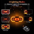 thumbnail image 2 of Bike Turn Signals with Speaker, Rear Bike Light Remote Control, Bicycle Back Blinker USB Rechargeable, IPX4 Waterproof, 5 Flashing Modes, 80dB, Ultra Bright Warning Cycling Tail Light for Night, 2 of 8