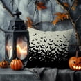 thumbnail image 5 of Black Bats Halloween Pillow Covers 18x18 Set of 2 Horror Spooky Creepy Halloween Decorations Indoor Outdoor Decorative Throw Pillows Cushion Cases for Home Living Room Bedroom Couch Decor, 5 of 6