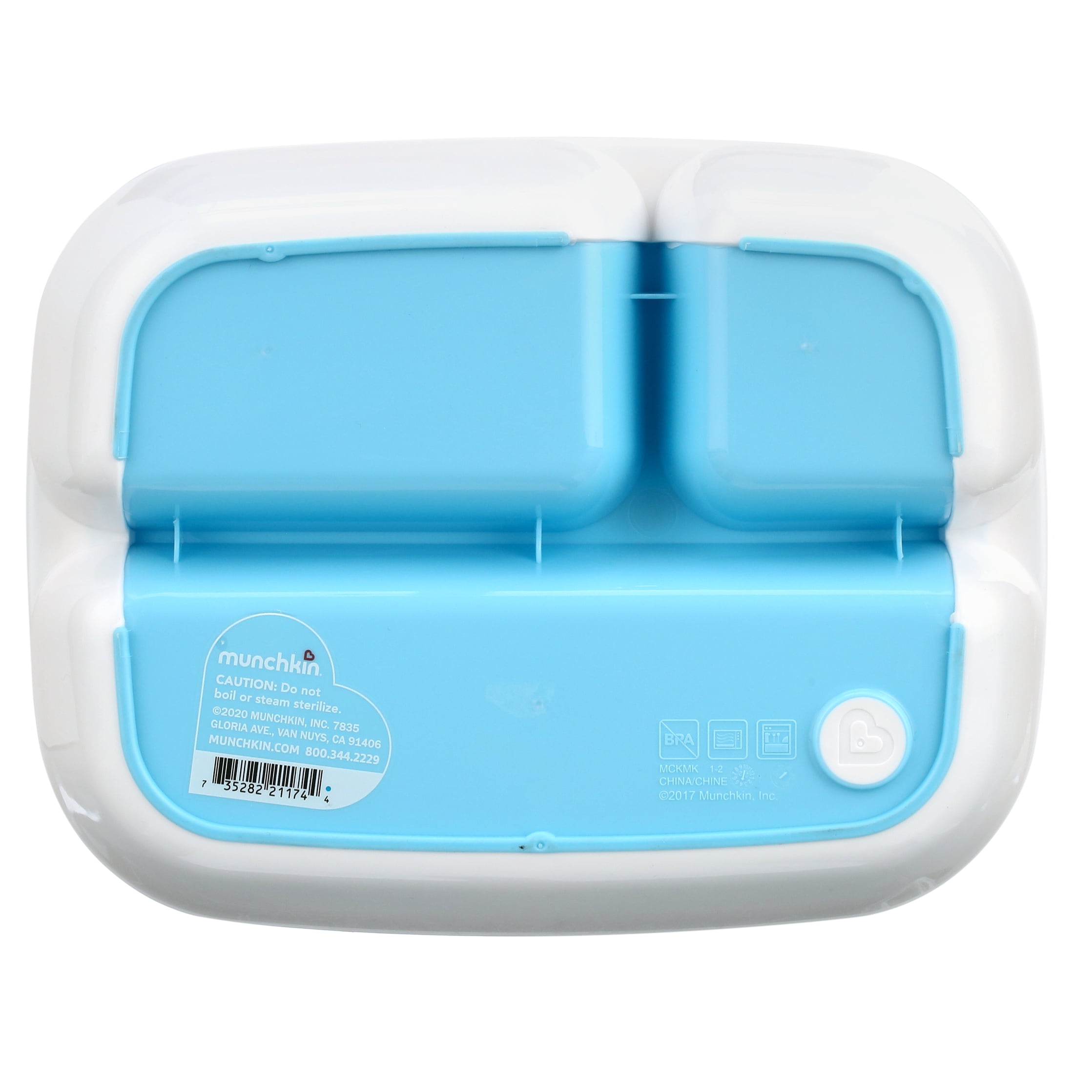 Munchkin® Splash™ Divided Plate, Blue